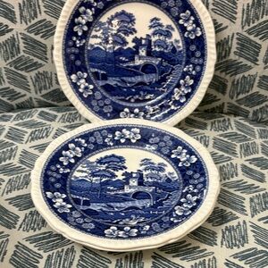 Copeland Spode Tower Blue Salad Plates